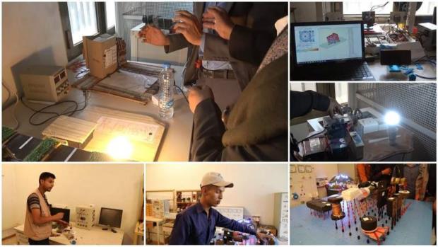 افتتاح معرض مشاريع تخرج طلبة المعاهد الفنية والتقنية بصنعاء